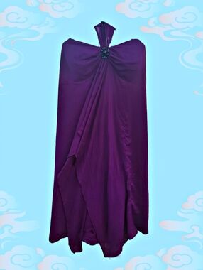 Lane Bryant Purple Sleeveless Dress with Embellished Neckline